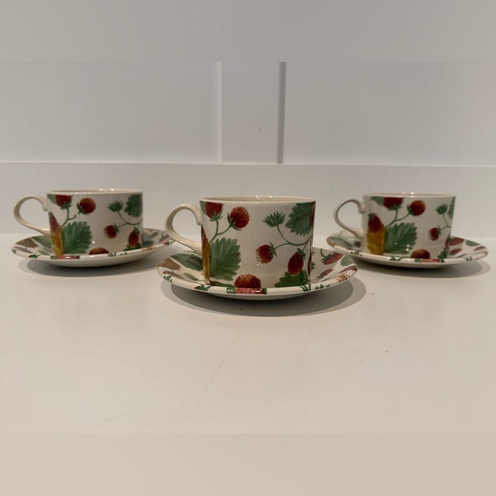 Vintage Royal Stafford Wildberry Teacup and Saucer Sets